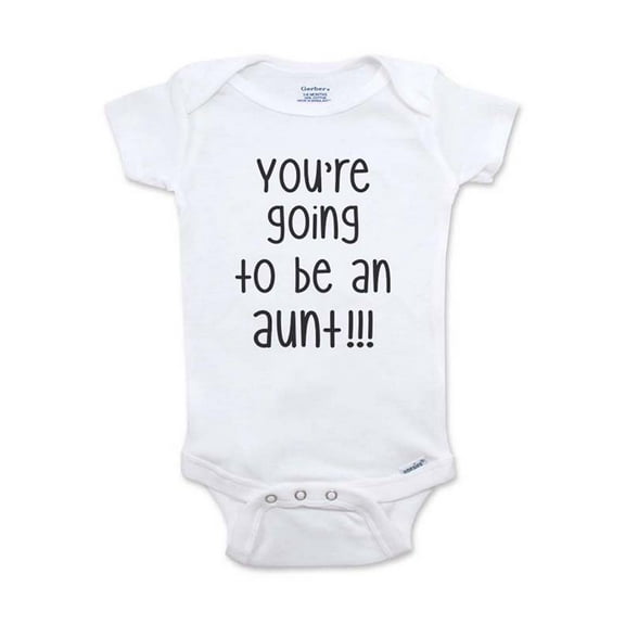 You're going to be an aunt!!! wallsparks cute & funny - baby one piece bodysuit Surprise baby birth pregnancy announcement - Baby Shower Gift - White Newborn Size (0-3 Mos)
