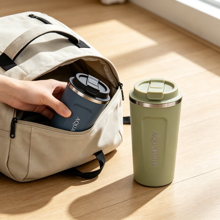 Aquaphile 17 oz Stainless Steel Insulated Travel Mug photo 2