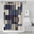 thumbnail image 1 of Shower Curtain Set with Snap-in,Simple Elegannt Geometry Pattern (4) Shower Curtains Waterproof Shower Liner,Contemporary Chic Polyester Bathroom Curtains,72x72Inch, 1 of 4