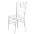 thumbnail image 5 of Bowery Hill Wood Chiavari Stacking Dining Side Chair in White, 5 of 9