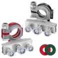 thumbnail image 1 of 12V Battery Terminal, Quick Release Battery Terminals Tightly Tight Pure Copper Battery Connector with Anti-Corrosion Pad for Cars, Trucks, Boats, Mob, 1 of 5