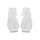 thumbnail image 2 of Sandalias Mujer Miracol Verano Casuales Piso blanco 26 MIRACOL by MAMA LOLA ASTER0, 2 of 5