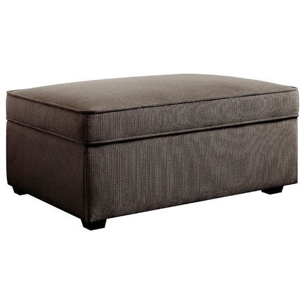 Serta Olin Upholstered Footrest Ottoman with Storage, Granite Gray