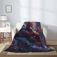 thumbnail image 2 of Throw Blanket for Couch Sofa and Bed, Lazy Stone Bear Super Soft Plush Throw Blanket, Fuzzy Cuteness Comfy Warm Washable Flannel Blanket & Throws for All Season, 2 of 5