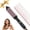 Black, variant on Thermal Brush for Blowout Look, FLYZEMAA 1.5 inch Ionic Heated Round Brush Straightener, Dual Voltage Heated Curling Iron Brush with 3 Temp Settings, 30s Fast Heat, Anti-Scald Nylon Bristles, Black