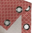 thumbnail image 4 of Ambesonne Modern Grommet Curtain, Wavy Lines Oval Curvy, 50" x 120", Dark Coral Ivory, 4 of 6