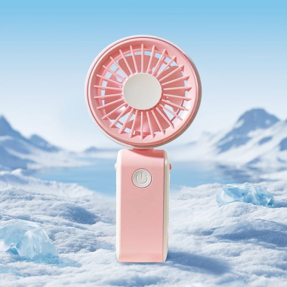 Miwamany 2-in-1 Desktop Handheld Lanyard Small Fan,USB Rechargeable Quiet Portable Fan with Powerful Wind,Built-in Detachable Neck Strap for Outdoor Indoor Use Office,Home,and Travel,Compact Design