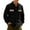 Black, variant on Men's Casual Shirt Jacket Solid Color Warm Fleece Lined Work Jackets Fashion Lightweight Button Down Outwear with Flap Pockets