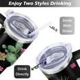 thumbnail image 5 of Cactus 40 Oz Tumbler with Handle Lid and Straw, Stainless Steel Double Walled Vacuum Insulated Cup, Cute Anniversary Wedding Birthday Gifts Tumbler for Women Men Friends Outdoor Indoor, 5 of 7