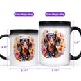 thumbnail image 4 of Welcome Spring Summer Dachshund Portrait Flower Blue Sky Heat Color Changing Mug Wiener Dog Lover Gifts Idea Magic Coffee Mug - 12001, 4 of 4