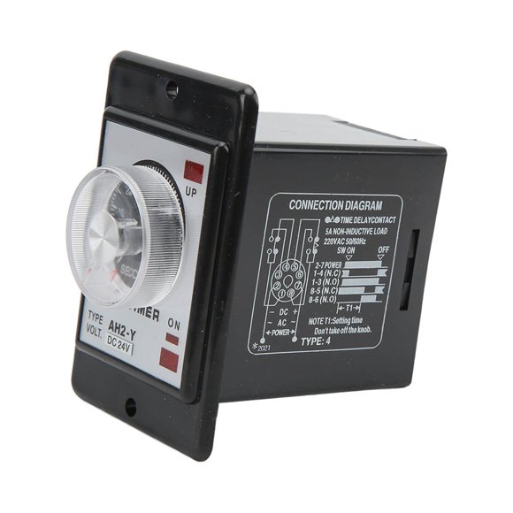 Time Relay, Accuracy Circuit Board Time Controller Module Knob Control Brass Transformer Durable For CNC Lathes For Electromechanical Cabinets 24VDC,220VAC