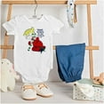 thumbnail image 3 of Christmas Member of Naughty List Romper Boys or Girls Infant Baby Brisco Brands NB, 3 of 6