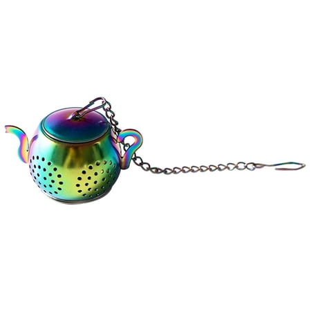 

BYDOT Metal Tea Strainer Teapot Shape Loose Leaf Tea Infuser Stainless Steel Tea Maker