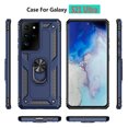 thumbnail image 4 of Compatible with Samsung Galaxy S21 Ultra 5G Phone Case Tempered Glass Screen Protector Slim Magnetic Ring Holder Stand Hybrid Protective Cell Cover for S21ultra 21S S 21 21ultra G5 Women Men Blue, 4 of 8