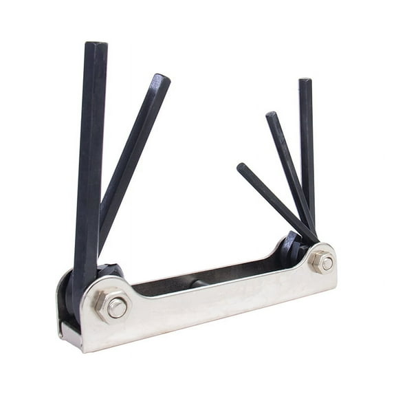 5 PC. Folding Hex Key Set - 3/16 - 3/8