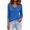 Blue, variant on Women's Cowl Neck Top Casual Long Sleeve Tunic Pullover Lightweight Loose Fit Solid Color Fashion Fall Blouses