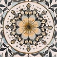 thumbnail image 6 of WYYP Flowers Leaves Circular Design Table Cover 100% Polyester Fiber Great for Home Kitchen/Parties/Holiday Dinner White, 6 of 8