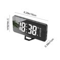 thumbnail image 6 of Kugisaki Digital Alarm Clock LED Mirror Clock Multifunctional Digital Clock Displaying Temperature and Humidity for Bedroom Home Living Room Office, 6 of 6