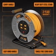 thumbnail image 3 of Cable de metal Cord Reel Masterplug, tambor, 30 m, 4 enchufes con conexión a tierra, 3 of 7