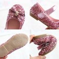 thumbnail image 5 of BOBOGOJP Girl's Dress Shoes Mary Jane Glitter Low Heel Wedding Party Princess Shoes for Toddler Mary Jane Shoes for Girls Pink for 12 M, 5 of 6
