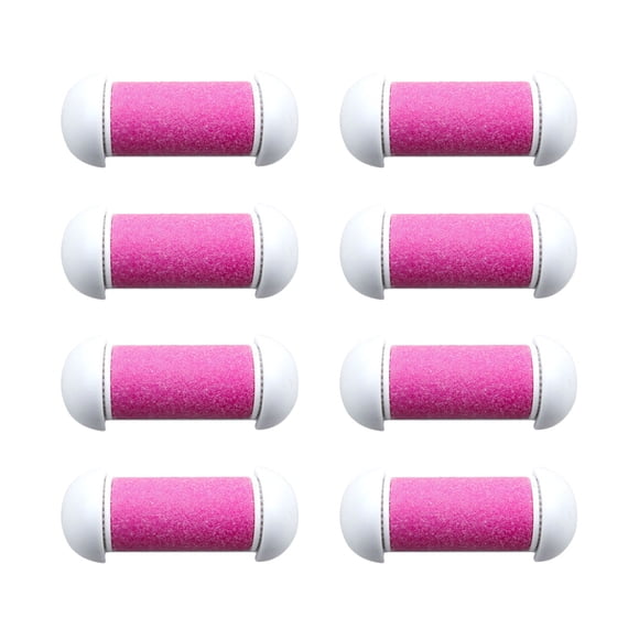 BRIGHTFUFU 10pcs herramienta de reemplazo de amoladora de pies pie piel muerta rodillo de eliminación de exfoliante cutículas callo removedor de cabeza (rosa)
