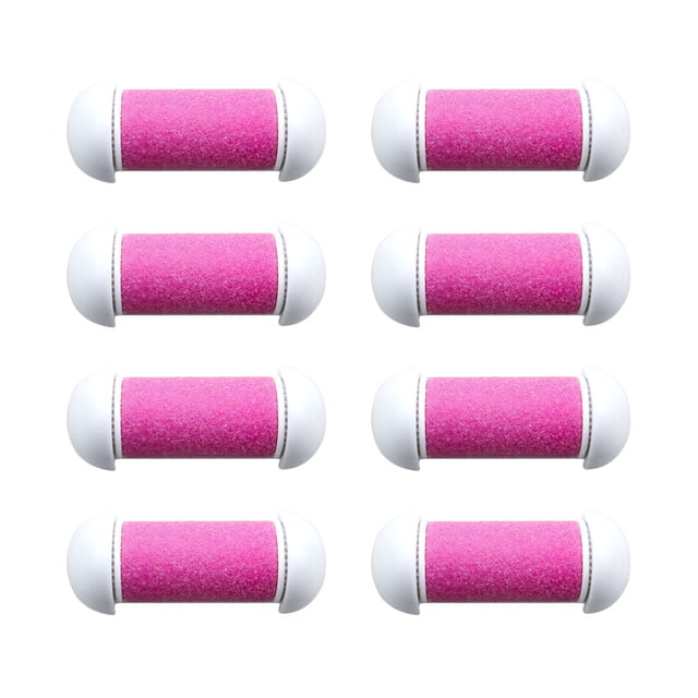 BRIGHTFUFU 10pcs herramienta de reemplazo de amoladora de pies pie piel muerta rodillo de eliminación de exfoliante cutículas callo removedor de cabeza (rosa)
