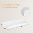 thumbnail image 5 of 15" Acrylic Floating Shelves Wall Mounted, Upsimples 4pack White Acrylic Shelves, for Bedroom, Living Room, Bathroom, Kitchen, 5 of 7