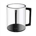 thumbnail image 3 of Vaso Cilíndrico de Acrílico para Lavarse las Manos, con Dos Asas Metálicas, para Oración Judía, Color Negro., 3 of 5