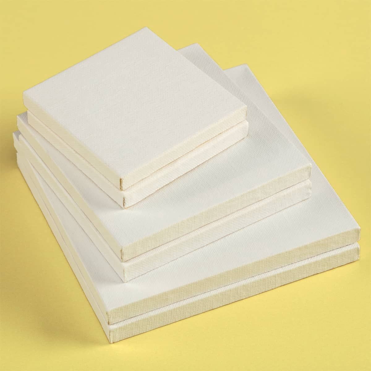 Creative Mark Ultra Mini Magnetic Cotton Canvas, Pack of 60, 3x3" Mini Canvas for Painting with Built in Magnets for Fridge Whiteboard Studio Display; Acrylic Primed For Oil or Acrylic Paint