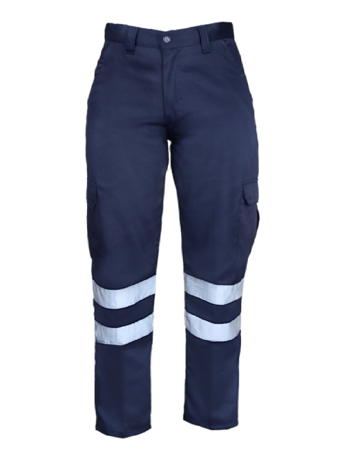 W34 x L32, Navy Blue High Visibility Hi Vis Safety Work Pant/Trouser 