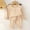 Beige, variant on Xdegoge Toddler Baby Boys Girls Ribbed Clothes Set Long Sleeve Shirts and Elastic Waist Pants 2 Piece Fall Winter Outfits Casual Lounge Pajamas