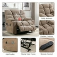 thumbnail image 6 of Bonzy Home Oversized Power Lift Recliner,Elderly Lift Chair with Heat Therapy and Massage Function,Remote Control,Side Pocket,Living Room Camel, 6 of 7