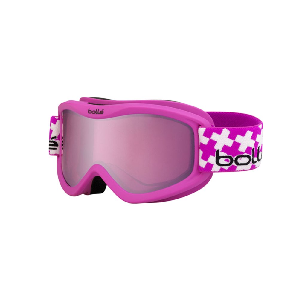 Bolle Volt Plus Snow Goggles Matte Pink Cross Frame Vermillon Gun