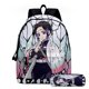 thumbnail image 1 of Demon Killer 2022 nueva mochila Kamado Tanjirou Agatsuma Zenitsu mochila de animación de dibujos animados Kamado Nezuko bolsa de viaje de 2 piezas hola suerte  unisex, 1 of 2