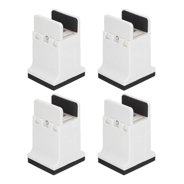4 Piezas De Muebles Ajustables Elevadores De Sofá De Servicio Pesado Con Abrazadera De Tornillo No Liso De Cama De Goma De Goma Soportes Para Protección De Piso Y Estabilidad