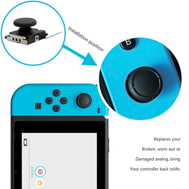 3D Analog Gamepad Joystick ABS Thumb Stick Rocker Compatible with Switch Lite Joy-con Game Controller Replacement Parts