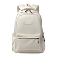 thumbnail image 1 of RBCKVXZ Mochila escolar unisex de tela Oxford con correa de hombro acolchada y ajustable, color beige, 1 of 7