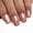 Glossy, variant on Gilded French Tip Press On Nails – Pointed Almond Shape, UV Finish, 24 pcs Reusable Glossy Kit (12 Sizes)