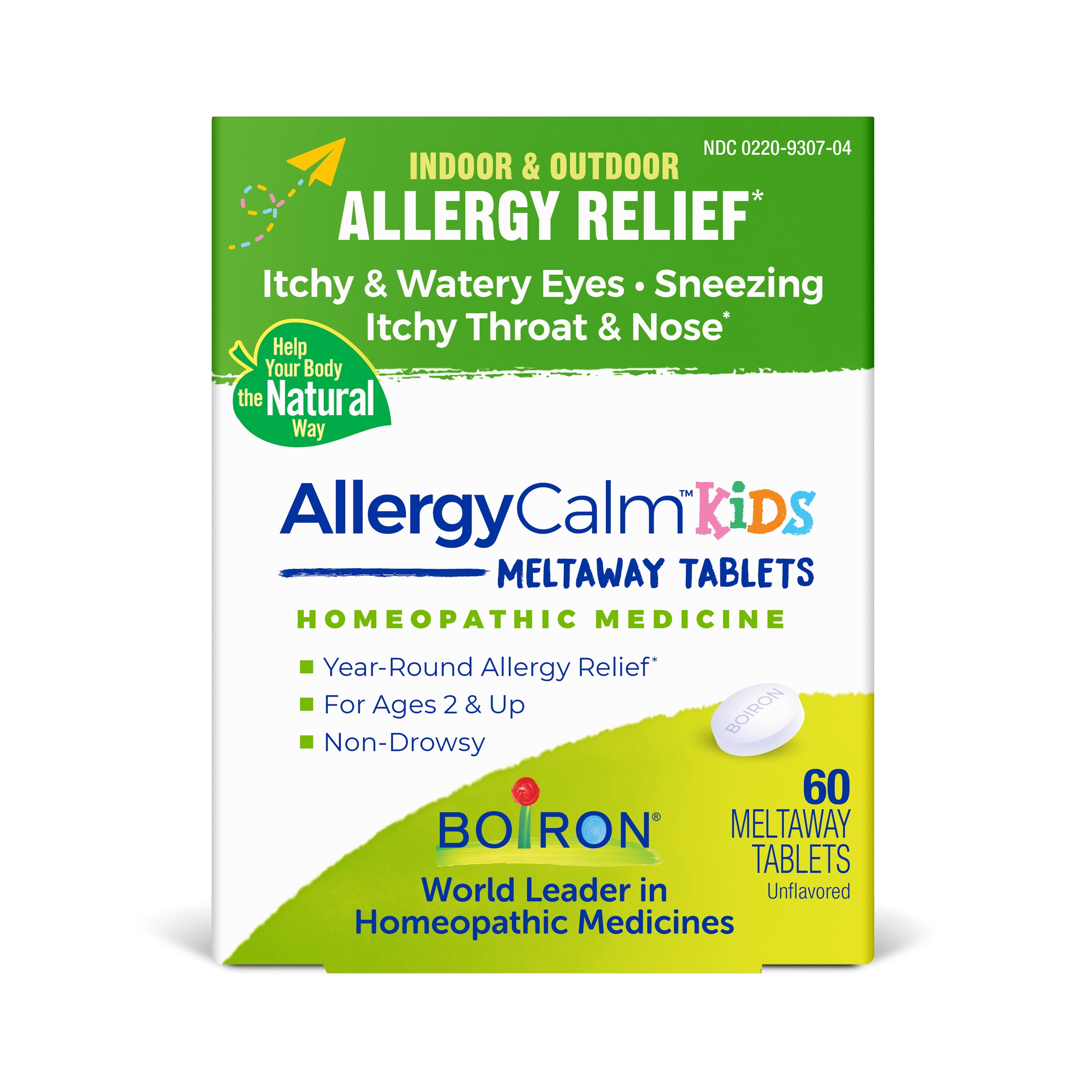Boiron AllergyCalm Kids Tablets, Homeopathic Medicine for Allergy