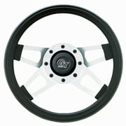 Grant Silver Paint Steel 13-1/2 in Diameter Challenger Steering Wheel P/N 415