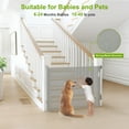 thumbnail image 2 of Vomeast Retractable Gates,Extends up to 55in Wide,37.4in Tall Baby Safety Gates Dog Gate for Doorways Stairs(Grey), 2 of 8