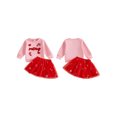 thumbnail image 3 of Conjunto navideño para niña pequeña: sudadera de manga larga + falda de tul, 3 of 9