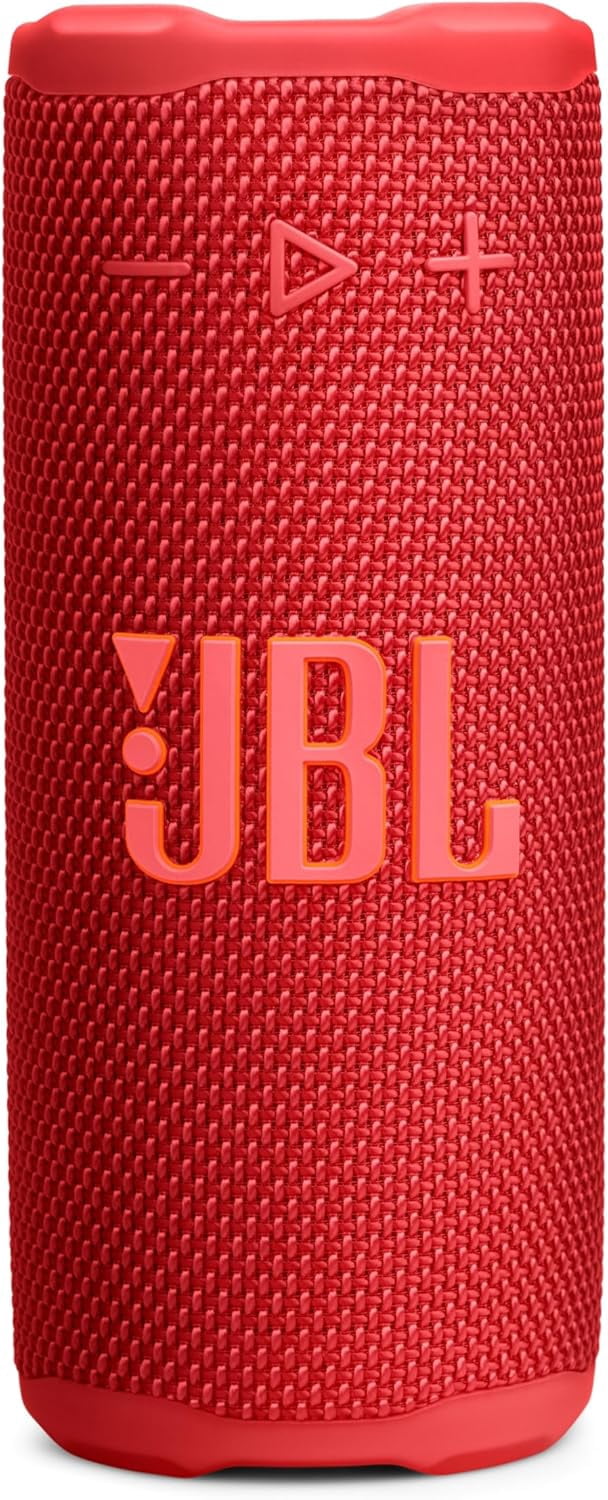 Open Box JBL Grip - Compact Bluetooth speaker with bold JBL Pro Sound and ambient light - Red
