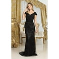 thumbnail image 5 of May Queen MQ2062 Juniors Womens Embellished Floral Red-Carpet Gown, 5 of 9