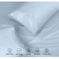 thumbnail image 3 of RUVANTI 100% Cotton Sheets – California King Percale Bedding, Cooling & Breathable, Durable with a Crisp, Soft & Comfortable Feel, 14" Deep Pocket, 4-Piece Set, Baby Blue, 3 of 8