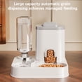 thumbnail image 3 of Tvtnvo Automatic Pet Feeder and Dog Water Dispenser with Integrated Food Basin Leak Proof Easy Clean Pet Safe Materials and Non Slip Base for Home Travel Multi Pet Home Gray 9.3x7.9x7.5in, 3 of 6