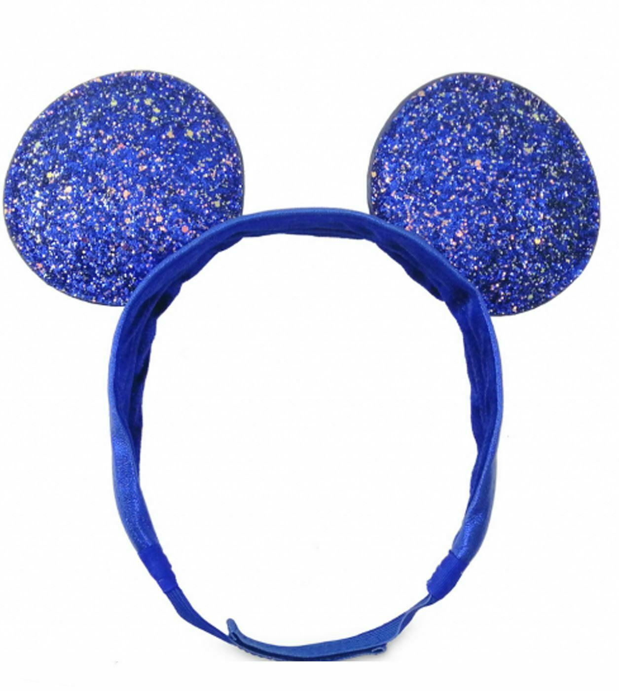 6pc Minnie-Mickey Mouse Ears Headband  Sparkle Shimmer 