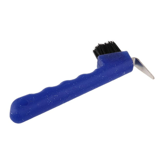 Cure-Pieds Fonctionnel avec Brosse Équipement de Toilettage Cheval Quatre Bleu