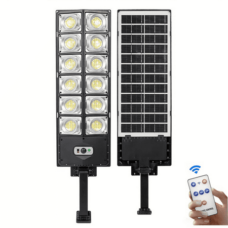 

MNGHNKJ 1pc Waterproof Solar Wall Light Super Bright Motion Sensor Street Light with Remote Control 3 Modes for Street Garden Garage Backyard Front Door - Perfect for Halloween Chri