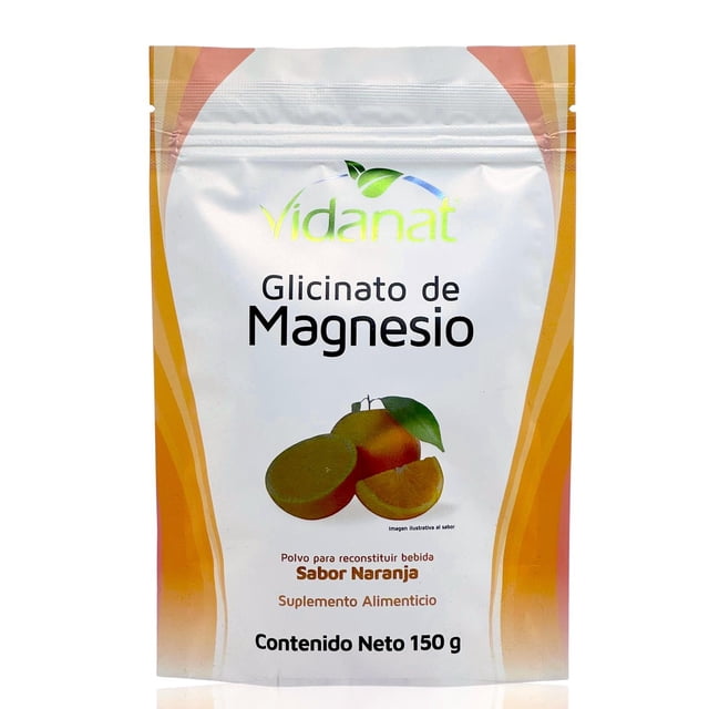 Glicinato de Magnesio Vidanat 150 g Sabor Naranja